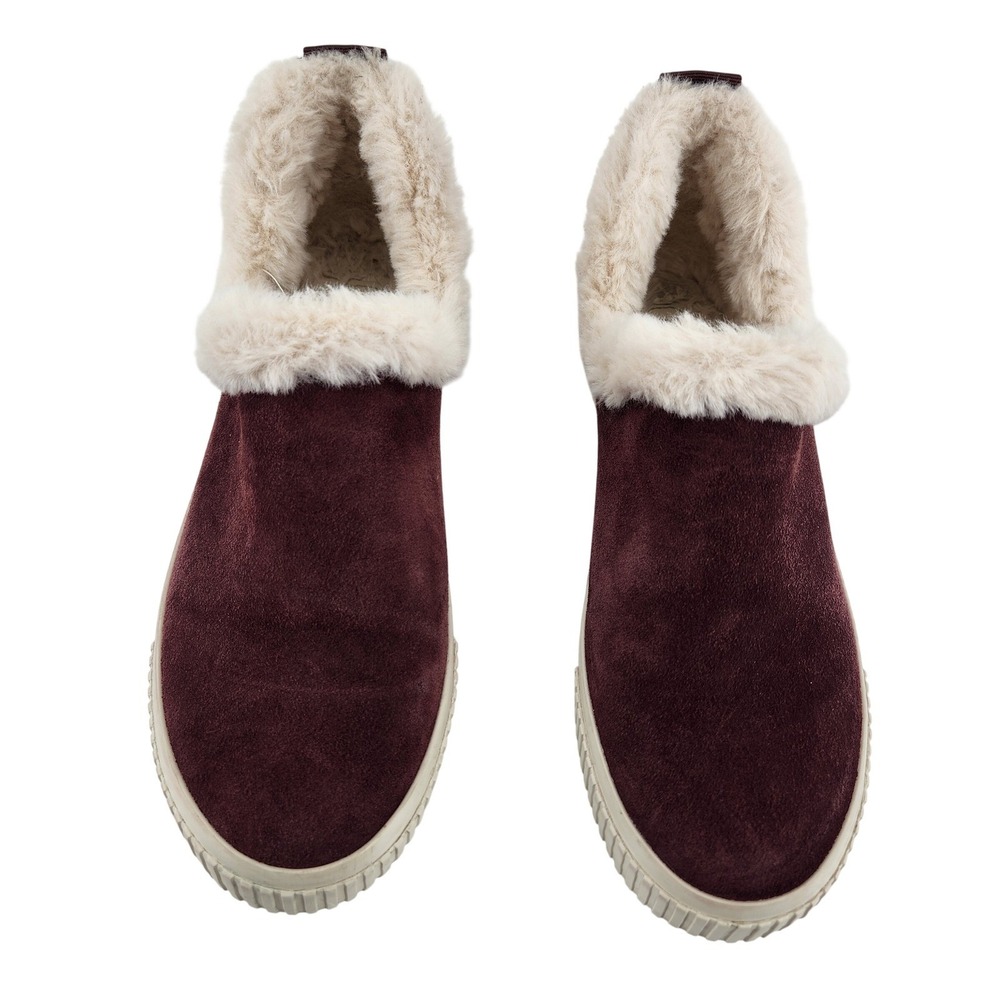 Timberland Skyla Bay Warm Lined Slip-On Sneakers Womens 7.5 Burgundy Suede